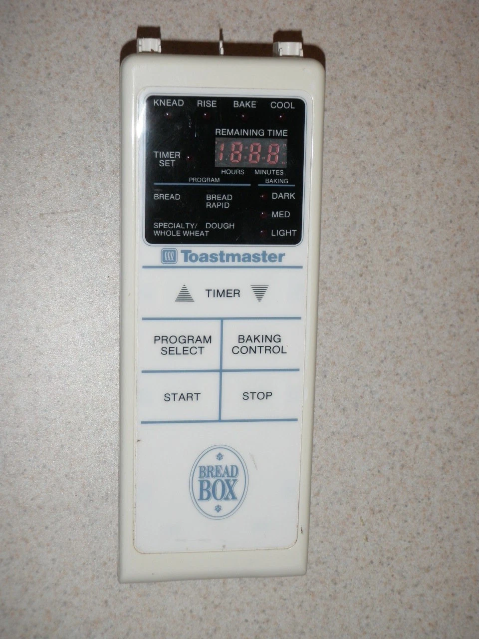 Control Panel with PCB for Toastmaster Bread Box Breadmaker Model 1152U