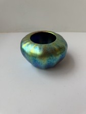 Lundberg Studios 1999 Style Art Glass Squat R...