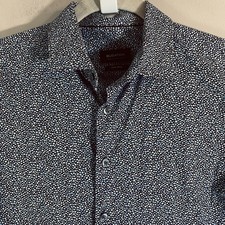 Bugatchi OoohCotton Tech Shirt Mens XL Blue M...