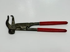 URREA Tools USA Made Vintage 25K WHEEL BALANCE WEIGHT Pliers, Red Grip
