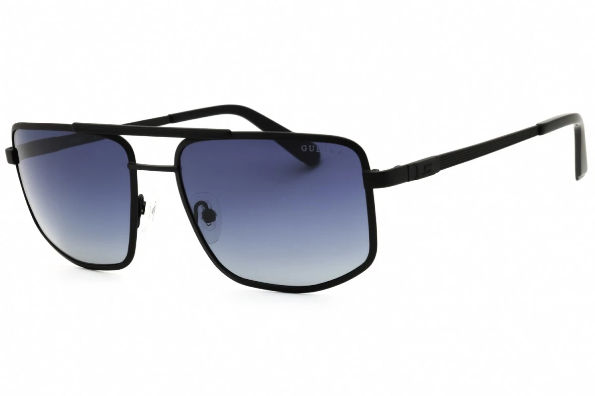 NWT Guess GU00219-02A Matte Black Aviator 59mm Sunglasses Guess Aviator Sunglasses main image 4