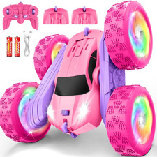 Remote Control Car, RC Cars for Girls, 2.4 Ghz Double Sided RC Crawler with Upgr