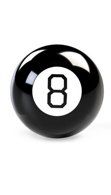 Wicked Gizmos Black Magic 8 Ball Mystic Prediction Retro Gadget Geschenk