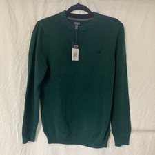 CHAPS Boys Sweater Forest Green Size XL 18/20 Pullover Knit New with tags.
