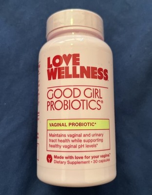 Love Wellness Good Girl Probiotics - 30 Count - 2027 Or Better - FRESH!
