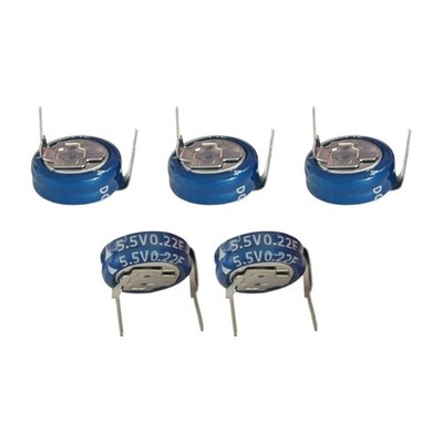5Pcs/pack Industrial Grade 5.5V 0.22F H Shaped Super Capacitor Fast Charging