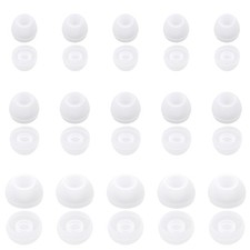 15 Pairs Silicone Ear Bud Replacement Pieces Ear Tips for in-Ears Soft Headph...