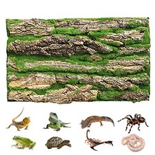Reptile Cork Background Backdrop for Terrarium, 15.75"x11.8" Natural Moss