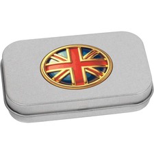 'Union Jack Roundel' Scatola di latta/stoccaggio con cerniera in metallo (TT051709)