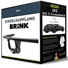 Starre Anhängerkupplung für DS DS 7 Crossback 09.2017-jetzt Typ J Brink NEU