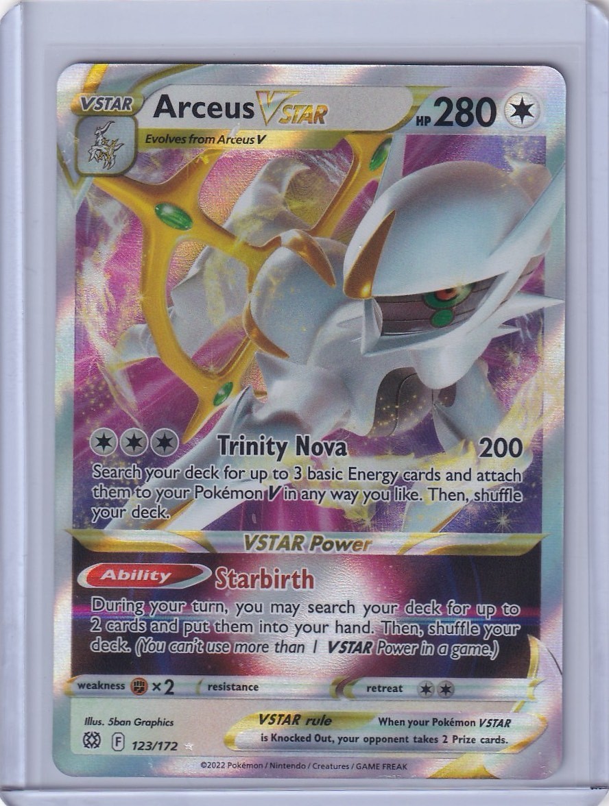 SWSH09: Brilliant Stars #123/172 Arceus VSTAR