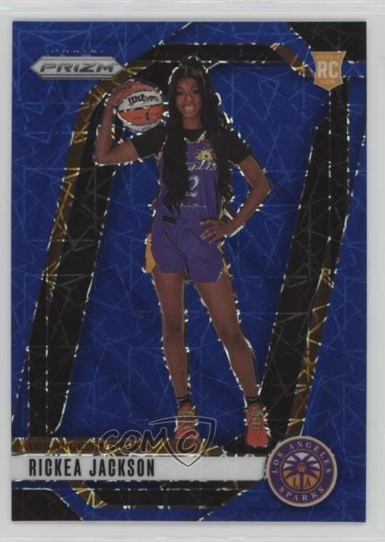 2024 Panini Prizm WNBA Blue Velocity Prizm Rickea Jackson #144 Rookie RC 3pb