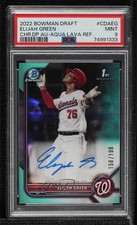 2022 Bowman Draft Chrome Pick Aqua Lava Refractor Elijah Green PSA 9 Auto lz7