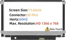 11.6" Screen for Lenovo 100e Chromebook 2nd Gen 81QB 81M8 81MA 82Q3 HD Non-Touch