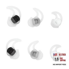 Earbud Replacement Tips Silicone Ear Bud Tips Eartips Compatible with SML White