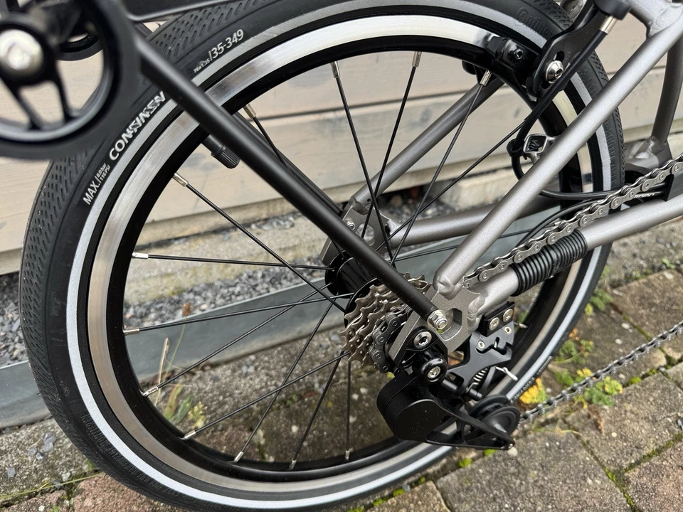 Aceoffix C5 Trifold 5 Speed Alu Klapprad Faltrad Mini Fahrrad Brompton Clone - Bild 3 von 4