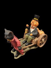Bethany Lowe Midnight Carriage Ride Figure Halloween Black Cat Vintage Retired