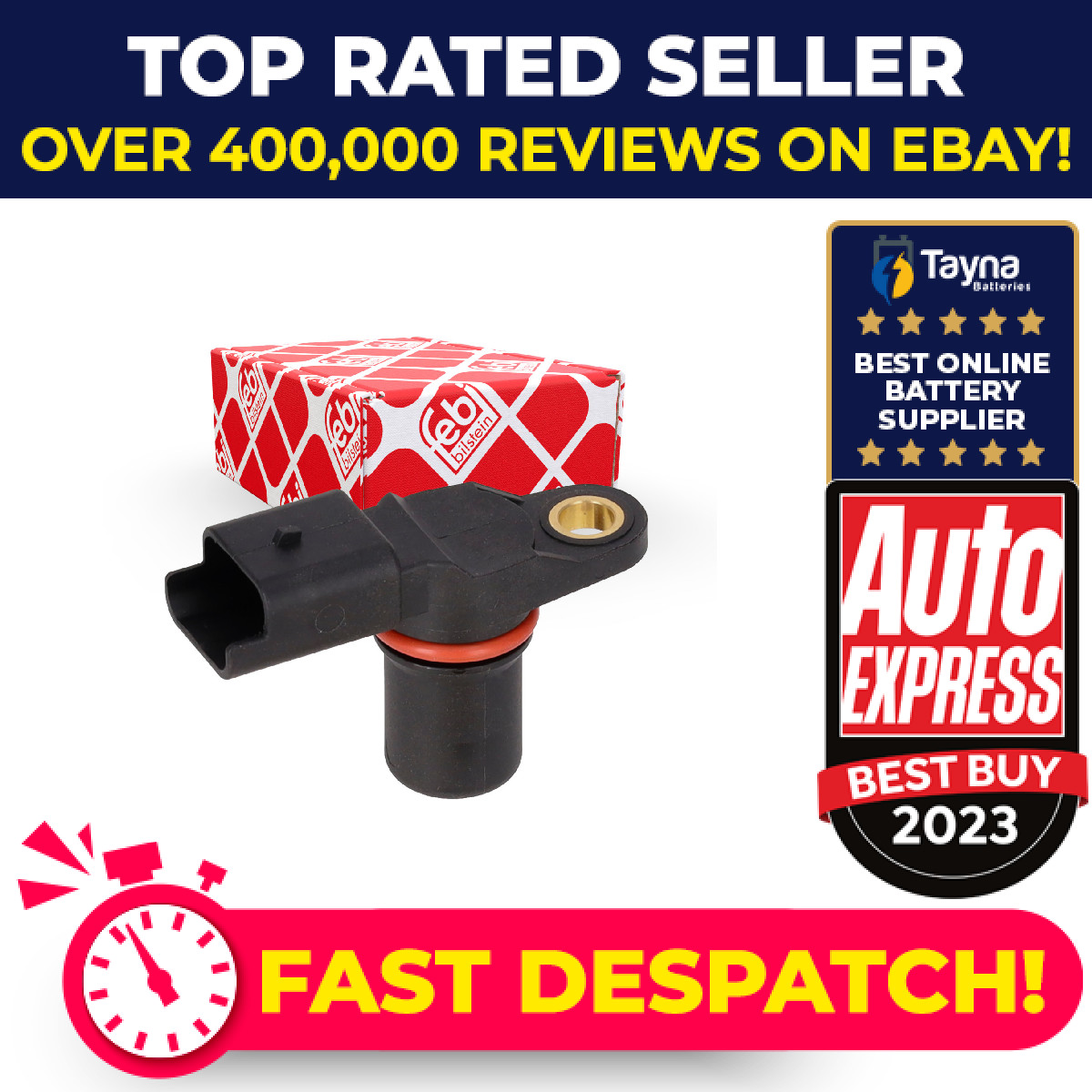 Camshaft Position Sensor fits RENAULT CLIO Mk2, Mk3 1.5D 2001 on 8200033686 Febi