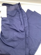 Mandala Scrubs Women High Waist Cargo Regular Pant Size Large Color Navy NWT