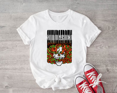 New Items SoundGarden Funky Graphic Tee Shirt White Color Size S- 234XL D2367