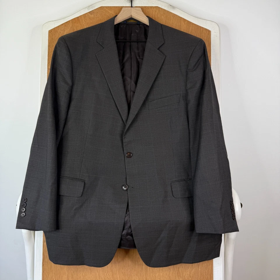 Traje Brooks Brothers Para Hombre 46R Marrón Glen Check 2 Botones 1818 Madison Estrato Foto 2 de 4