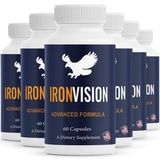 Iron Vision for Eyes - Eye Supplement, IronVision Premium Vision Blend - 6 Pack