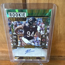 Panini 2024 Contenders Austin Booker #298 Rookie Ticket Green Autograph Bears