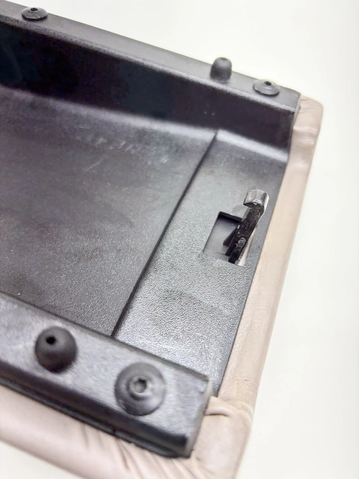 1995-1999 Buick Riviera BROWN BEIGE Center Console Lid Top Armrest OEM - Image 3 of 4