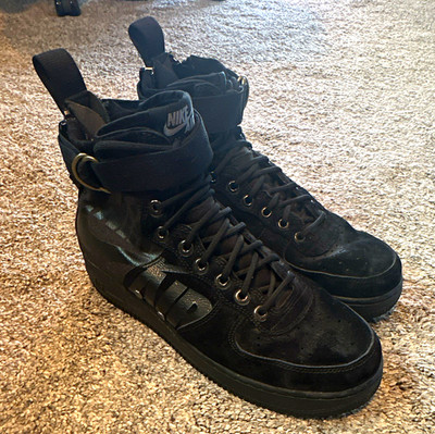 Nike SF Air Force 1 Triple Black Men's Sneakers Size US 9