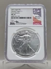 2021 Silver Eagle Heraldic Eagle Type 1 NGC MS 70 Early Releases Mercanti Signed