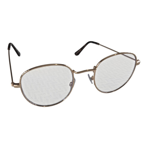 American Eagle Blue Light Glasses Retired Gold Frame 6584 Round Oval Eyeglasses