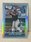 2006 Bowman Chrome Justin Upton Auto Autograph Refractor #/500 #BC223