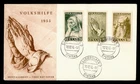 DR WHO 1955 GERMANY SAAR FDC ART SEMI POST COMBO M78951
