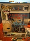 Funko Pop! One Piece Smoker Glow Chalice Collectible Figure #1914 Autographed