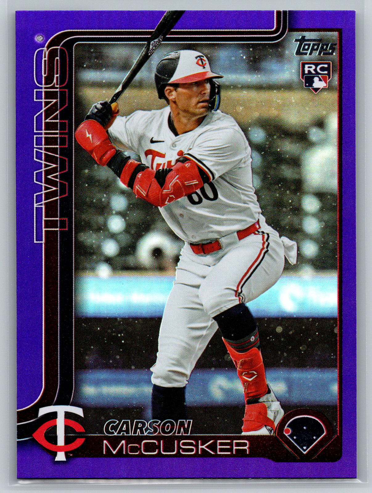 Carson McCusker 2025 Topps Update Series Purple Rainbow Foil Rookie /250 US279