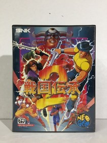 JPN Sengoku Denshou 2 NEO GEO AES Complete CIB Japan NEOGEO Tested SHIPS USA