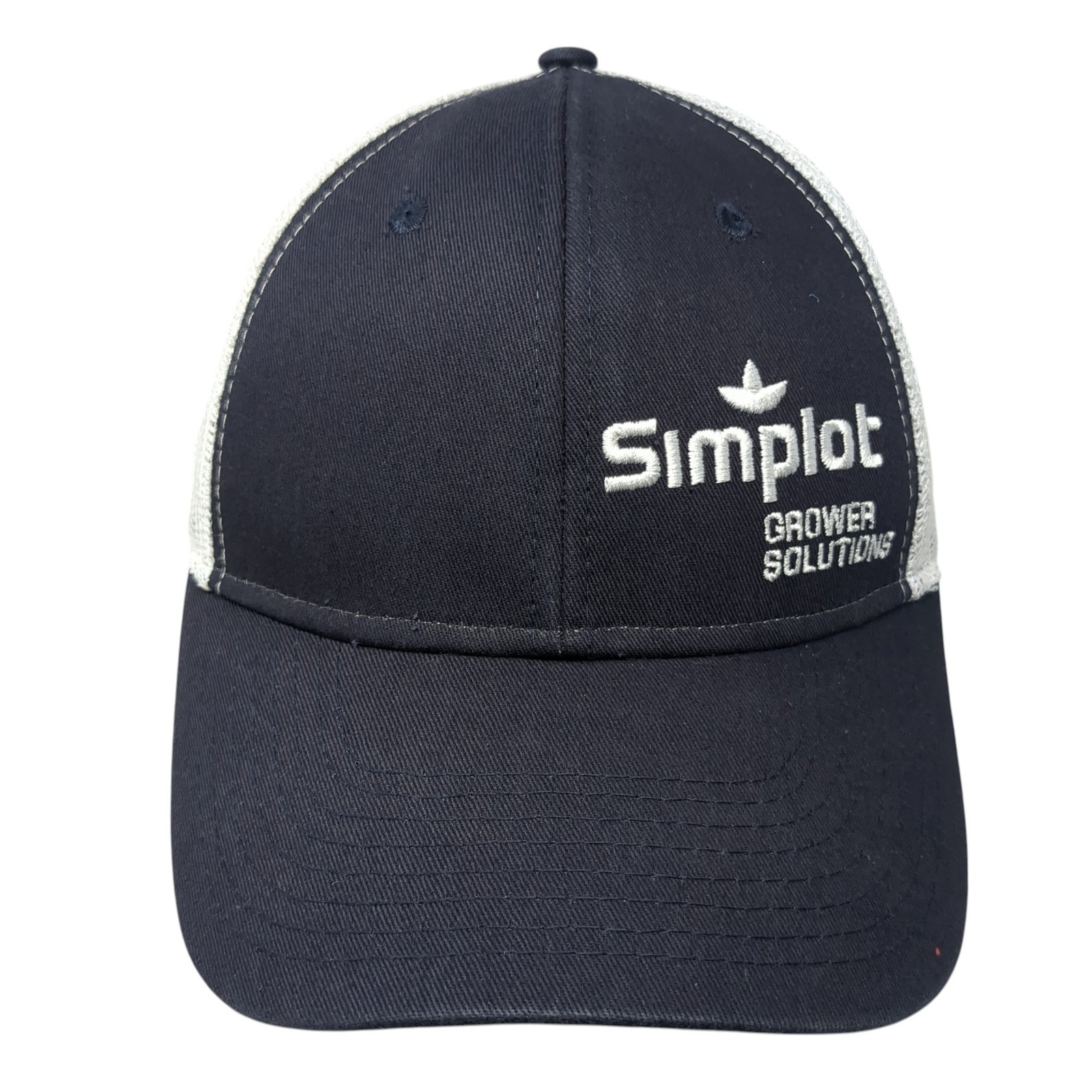 Simplot Grower Solutions Snapback Trucker Cap Blu… - image 1