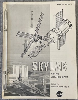 Rare Original 1973 Skylab Mission Operation Report NASA s First Space Station