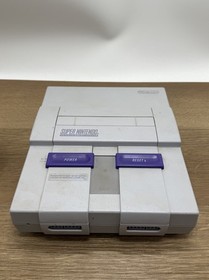Super Nintendo SNES System Console With 2 Controllers, AC & A/V Cords, 12 Games