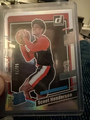 2023-24 Panini Donruss - Rated Rookie Scoot Henderson #250 Silver Press Proof...