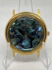 Fossil Abalone Vintage Watch For Parts Or Repair PC-9206