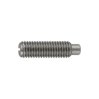 DIN 417/ISO 7435 Gewindestift VG M8X10 Stahl 14H Blank Schlitz M. Zapfen 100 Stk