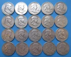 Roll Silver Franklin Half Dollars