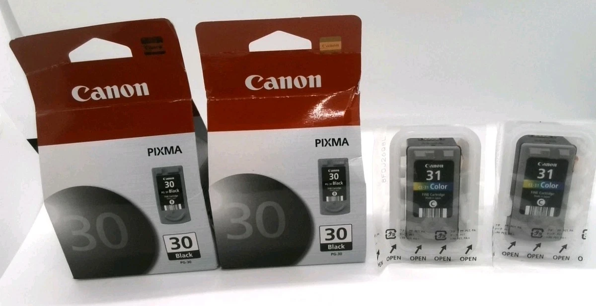 Kit Inchiostro Originale Canon PG-30 Nero E CL-31 Colori Per Stampanti