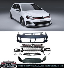 FRONT BUMPER WITH GRILLE BODY KIT GTI LOOK PRIMED FOR VW POLO 2018+