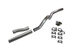 97-00 Jeep Wrangler Tj 2.5 Aluminized Exhaust Kit Straight Pipe Made In Usa