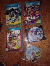 Nintendo Wii U & Wii Lot Bayonetta 2, Splatoon,Mario 3D World, Shrek, Sonic