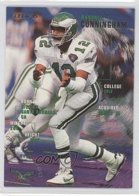1995 Fleer Randall Cunningham #301 e8l