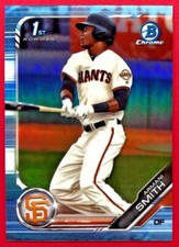 2019 Bowman Chrome Draft Armani Smith Sky Blue Refractors #BDC-157 Giants