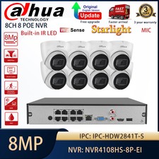 Dahua 8CH CCTV Security System 8MP Wizsense S...